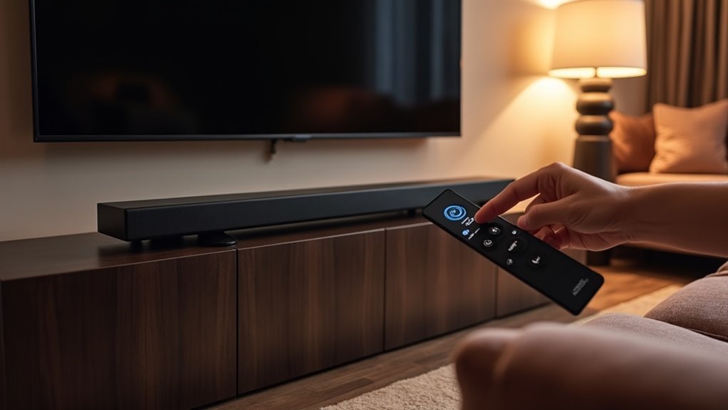 adjusting soundbar audio settings