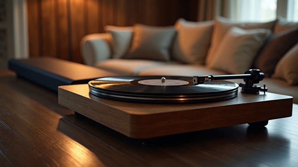 connect soundbar to turntable