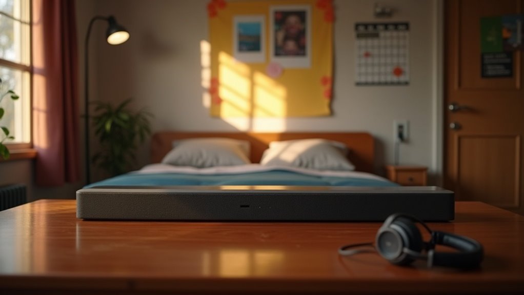 dorm soundbar quiet hours