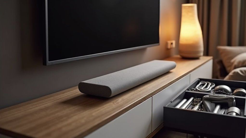 soundbar installation without drilling