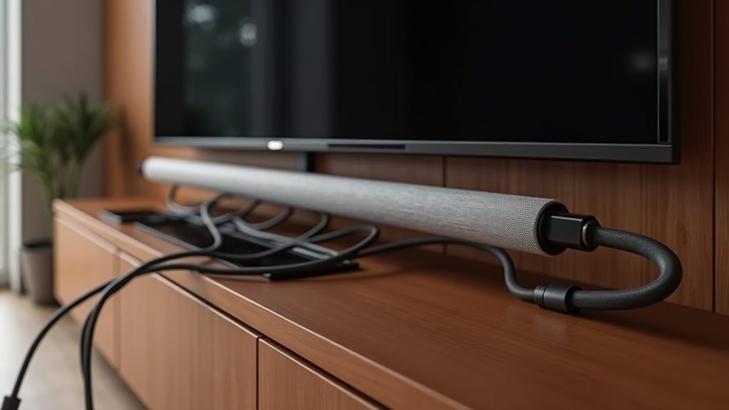 soundbar wire management solutions