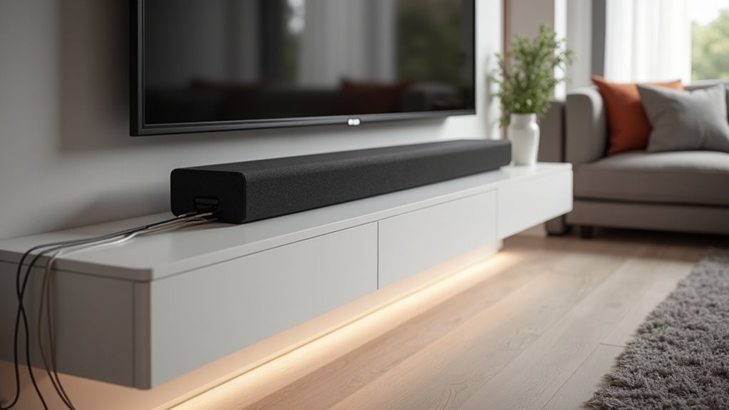 soundbar wire management solutions