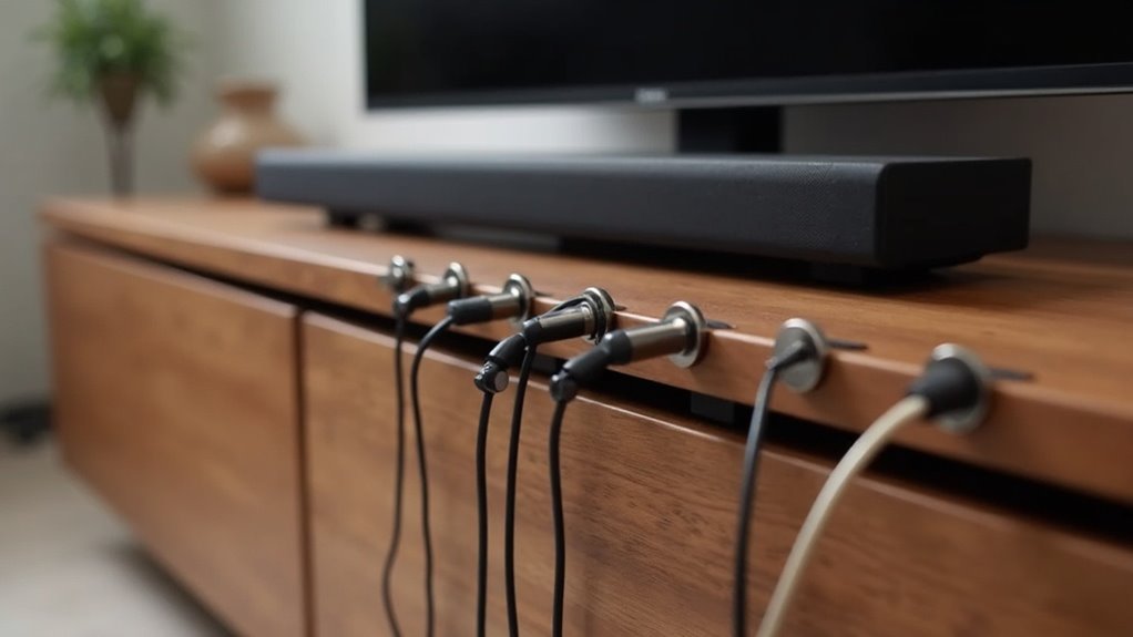 soundbar wire organization solutions
