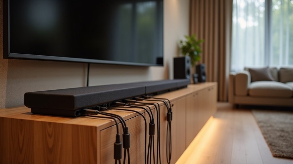 soundbar wire organization solutions