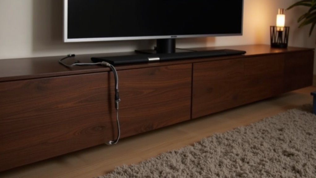 soundbar wire organization solutions