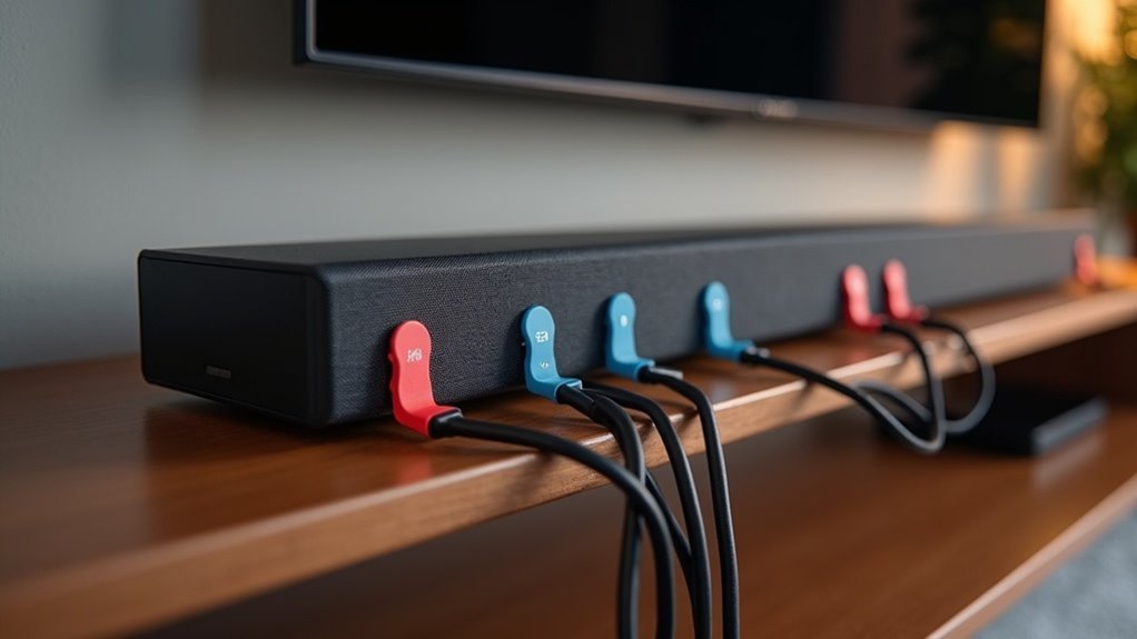soundbar wire organization tips
