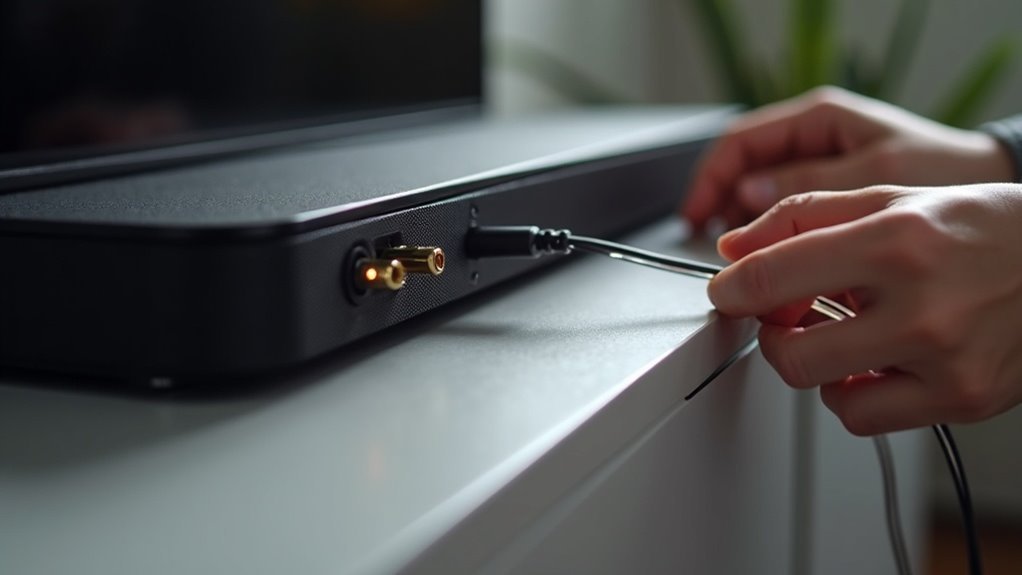 troubleshoot soundbar optical input