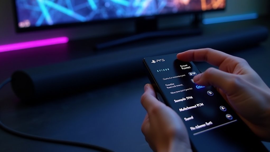 verify ps5 soundbar settings